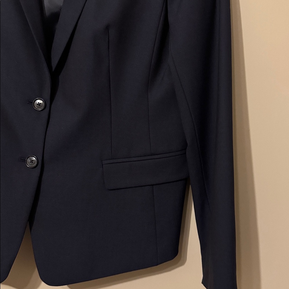 NWT- Banana Republic Refined wool blazer, navy blue, size 16 - Picture 4 of 12